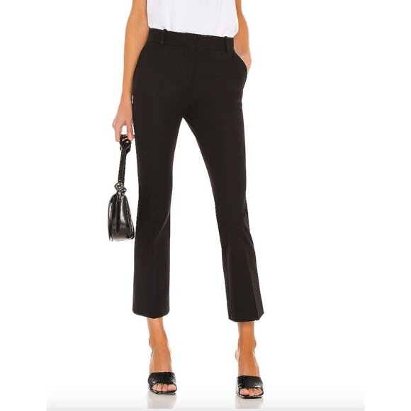 Frame NWT Le Crop Mini Boot Trouser in Black Noir Size 0 - Picture 1 of 8